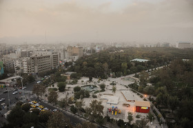 گرد و غبار آسمان تهران 